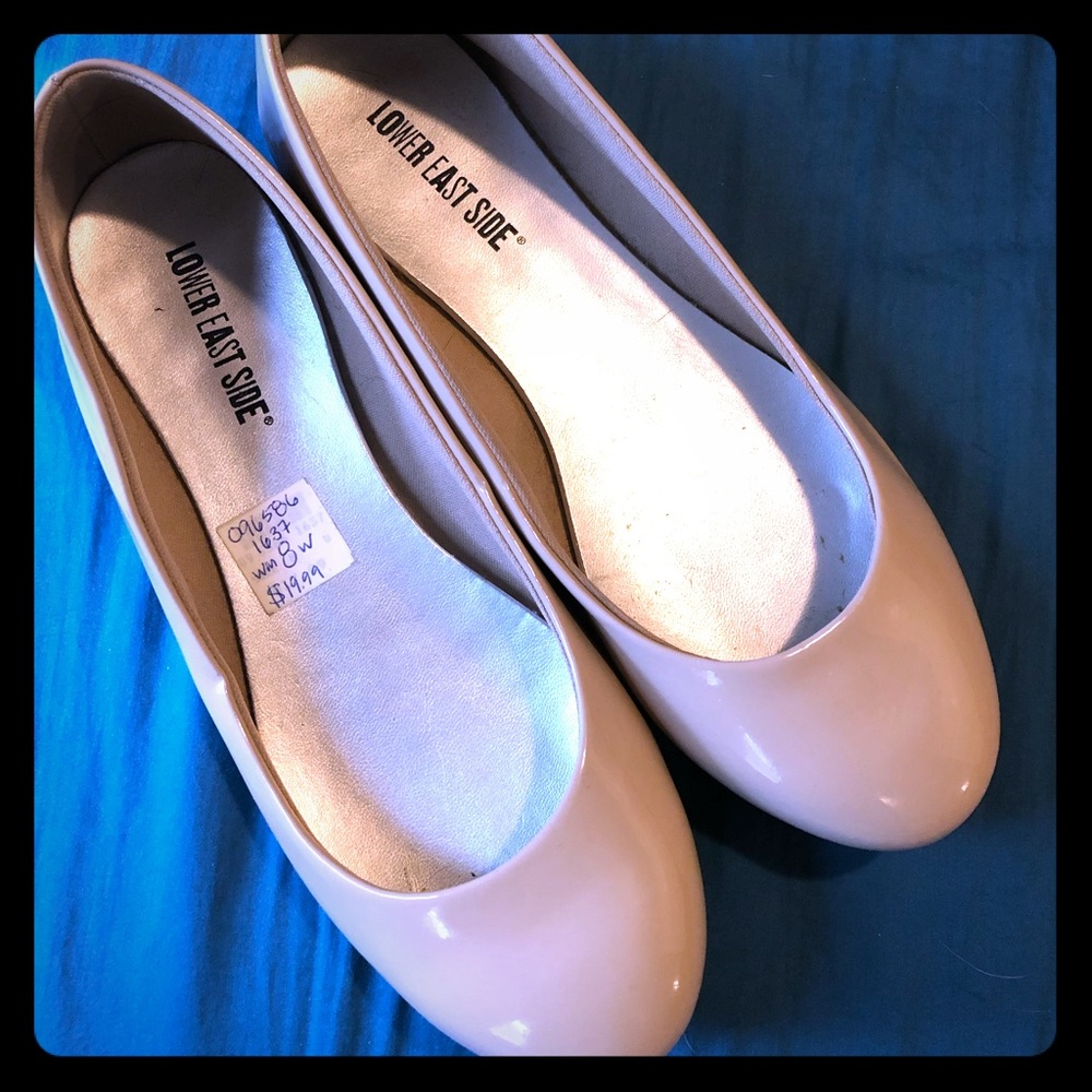 Beige flats